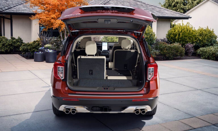 2024 Ford Explorer cargo space in trunk